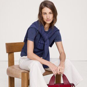 Slim-Fit Vintage Cotton Crew-Neck Tee
